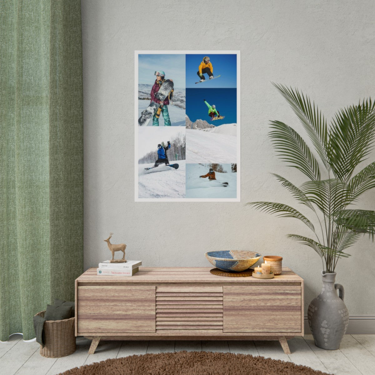 Personalized Snowboarding Poster