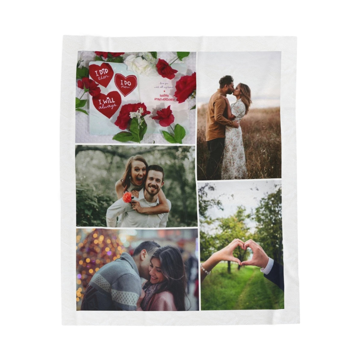Custom Anniversary Photo Blanket