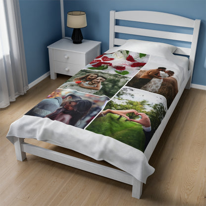 Custom Anniversary Photo Blanket