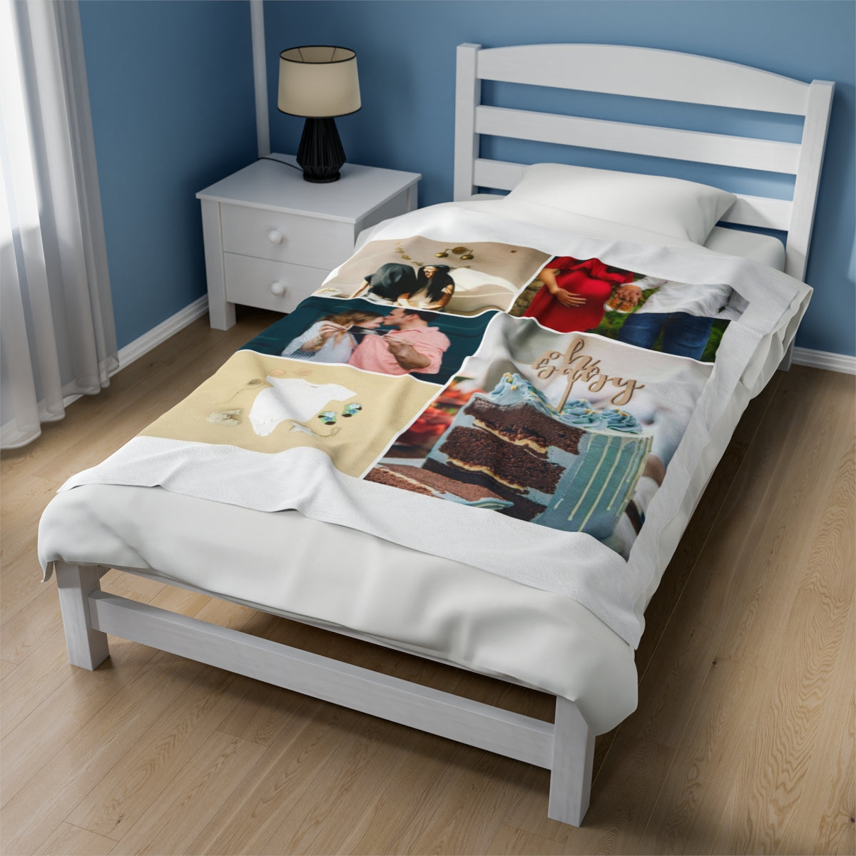 Personalized Baby Shower Photo Blanket