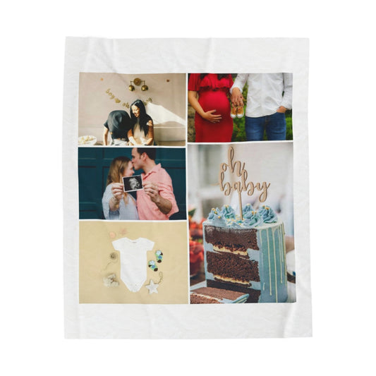 Personalized Baby Shower Photo Blanket
