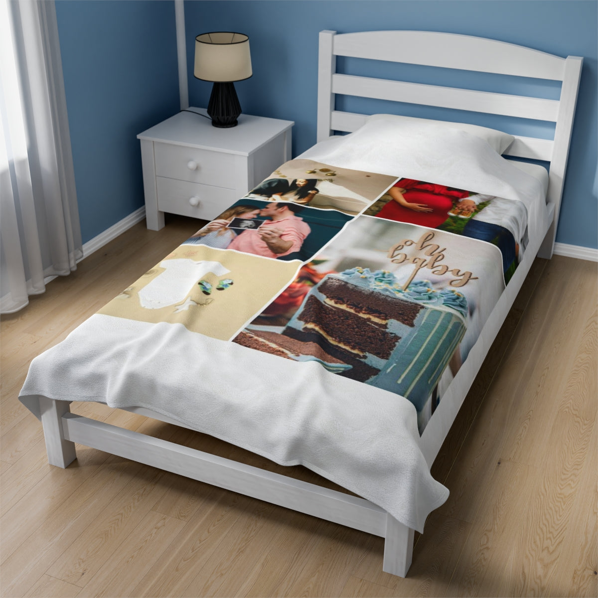Personalized Baby Shower Photo Blanket