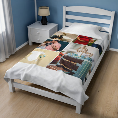 Personalized Baby Shower Photo Blanket