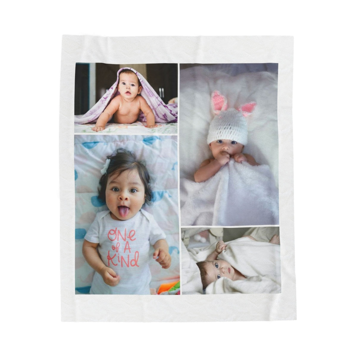 Custom Baby's First Year Photo Blanket