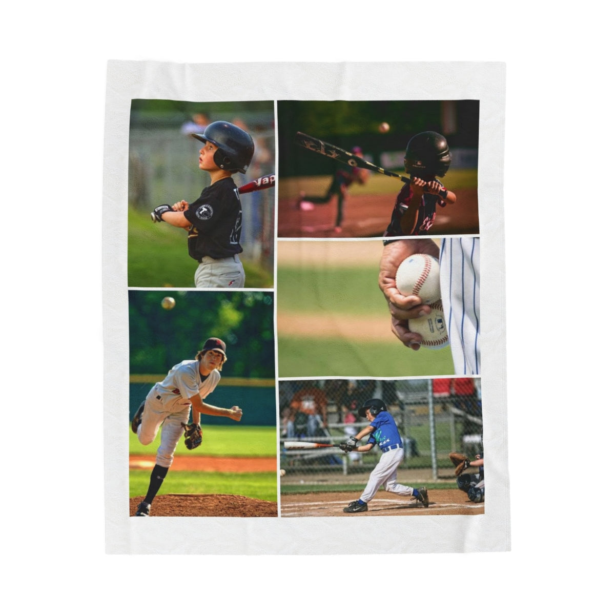 Personalized Baseball Photo Blanket