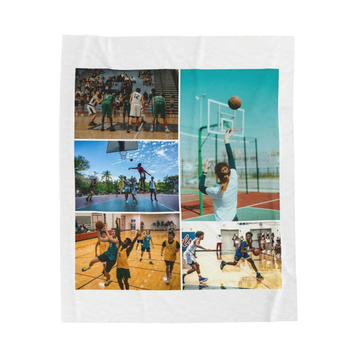 Custom Basketball Photo Blanket