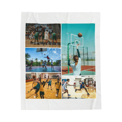 Custom Basketball Photo Blanket