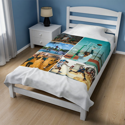 Custom Basketball Photo Blanket