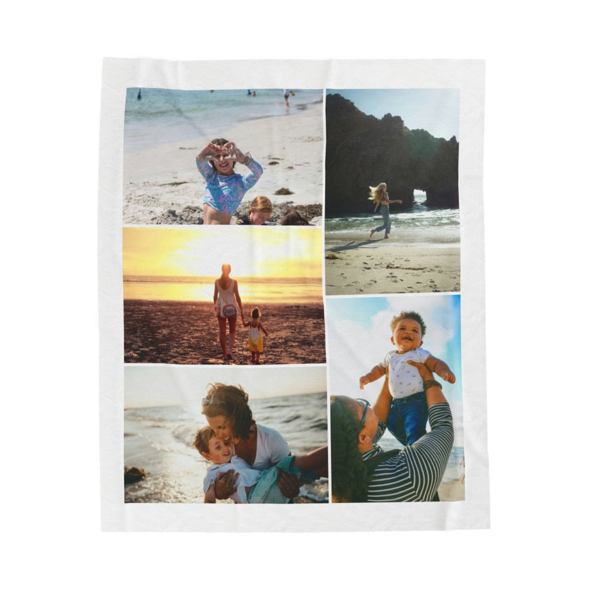 Personalized Beach Day Photo Blanket
