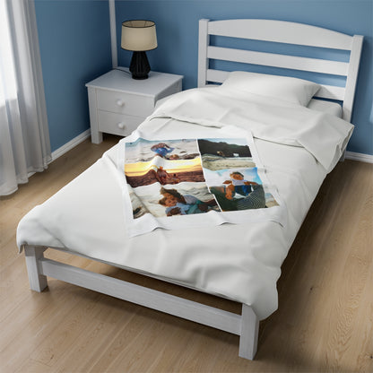 Personalized Beach Day Photo Blanket