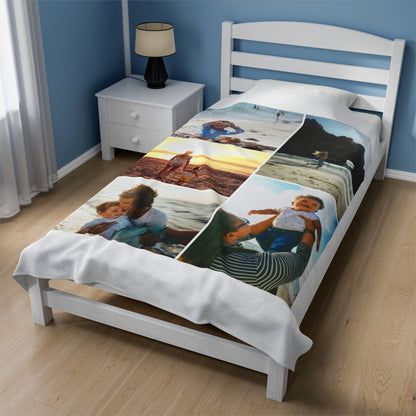Personalized Beach Day Photo Blanket