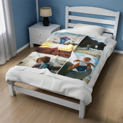 Personalized Beach Day Photo Blanket