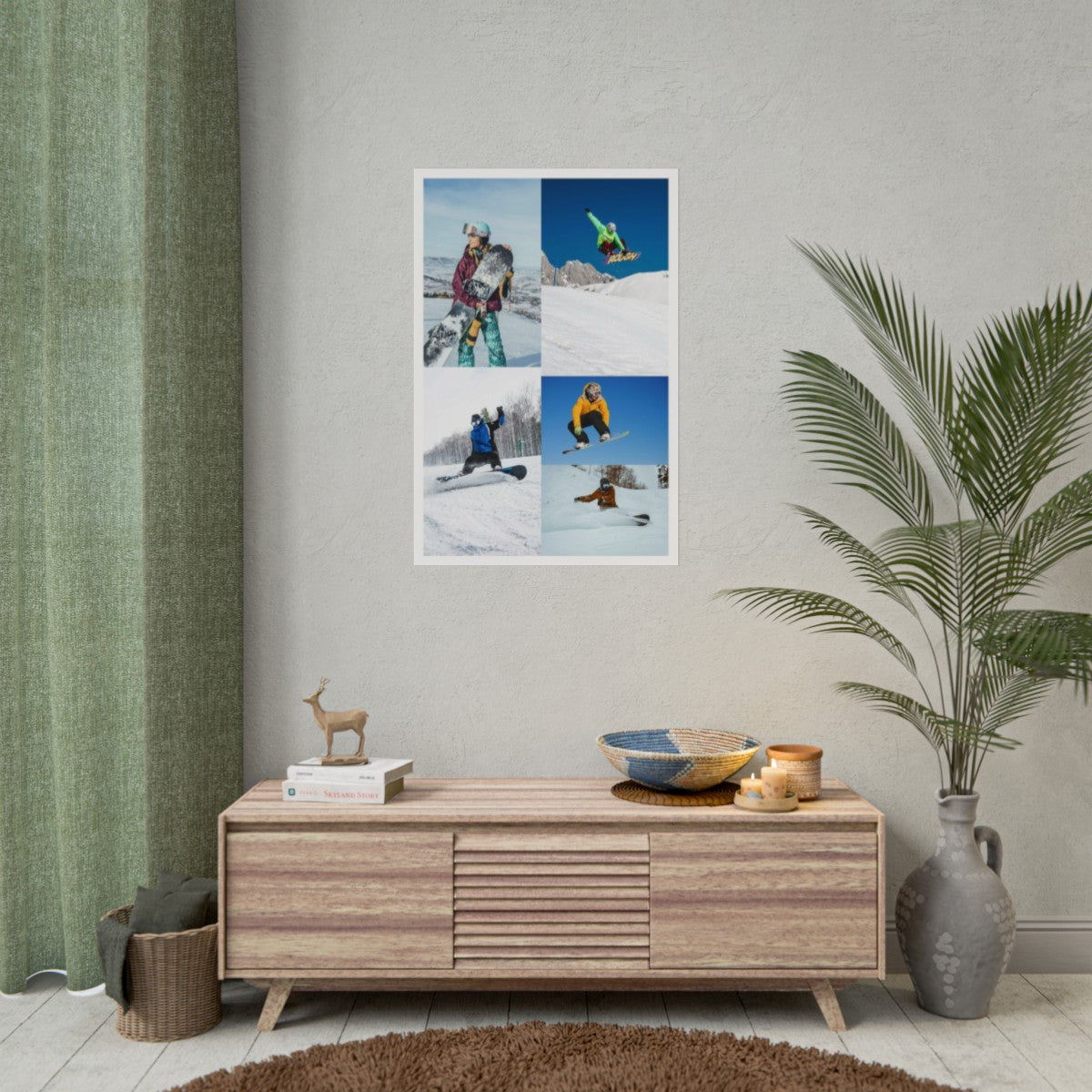 Personalized Snowboarding Poster