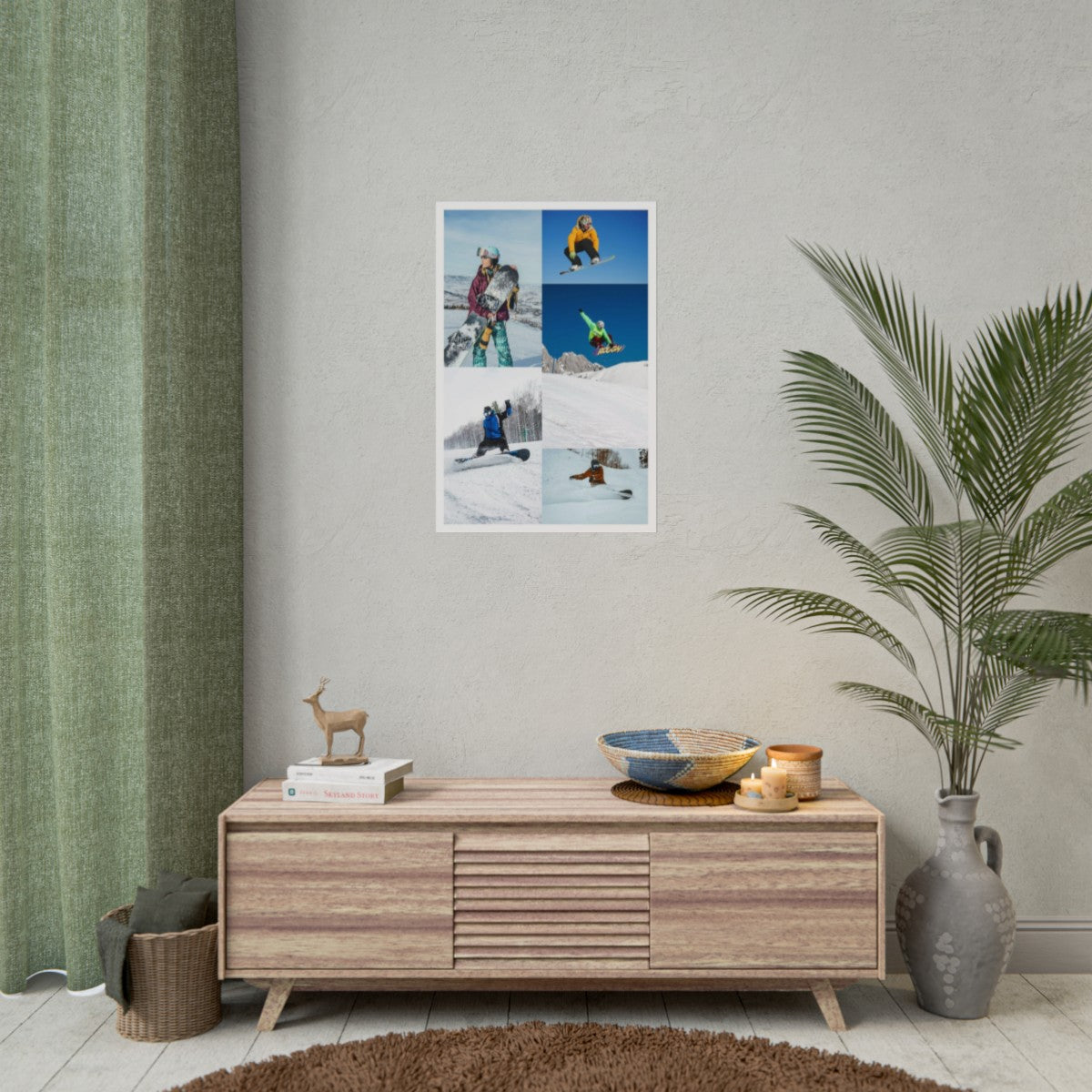 Personalized Snowboarding Poster