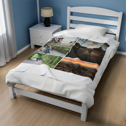 Custom Cycling Photo Blanket
