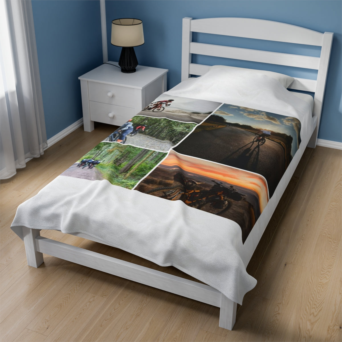 Custom Cycling Photo Blanket