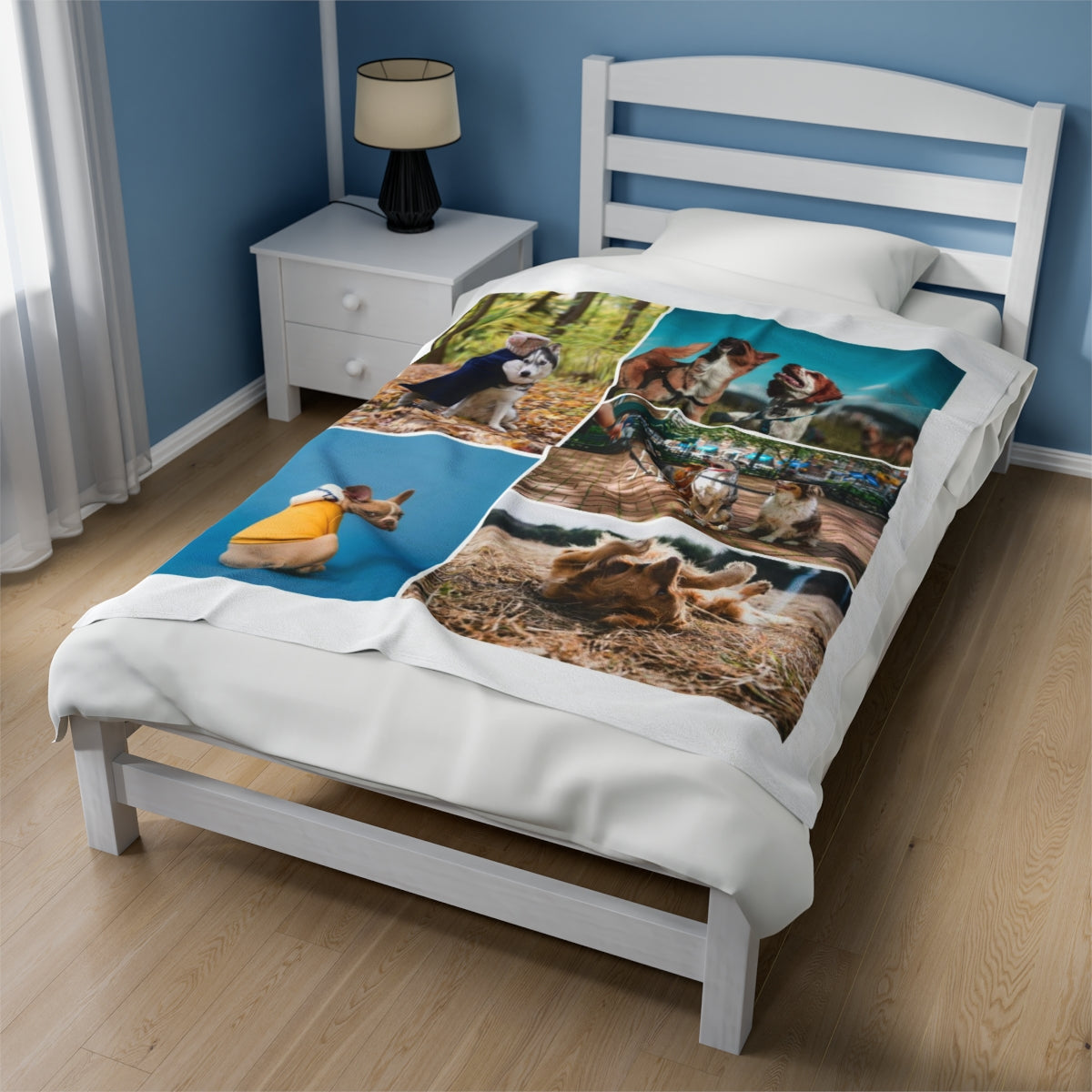 Personalizd Dog Photo Blanket