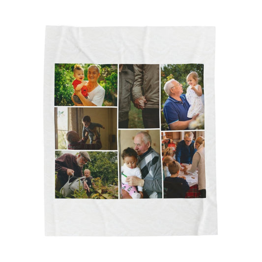 Personalized Grandparents Photo Blanket