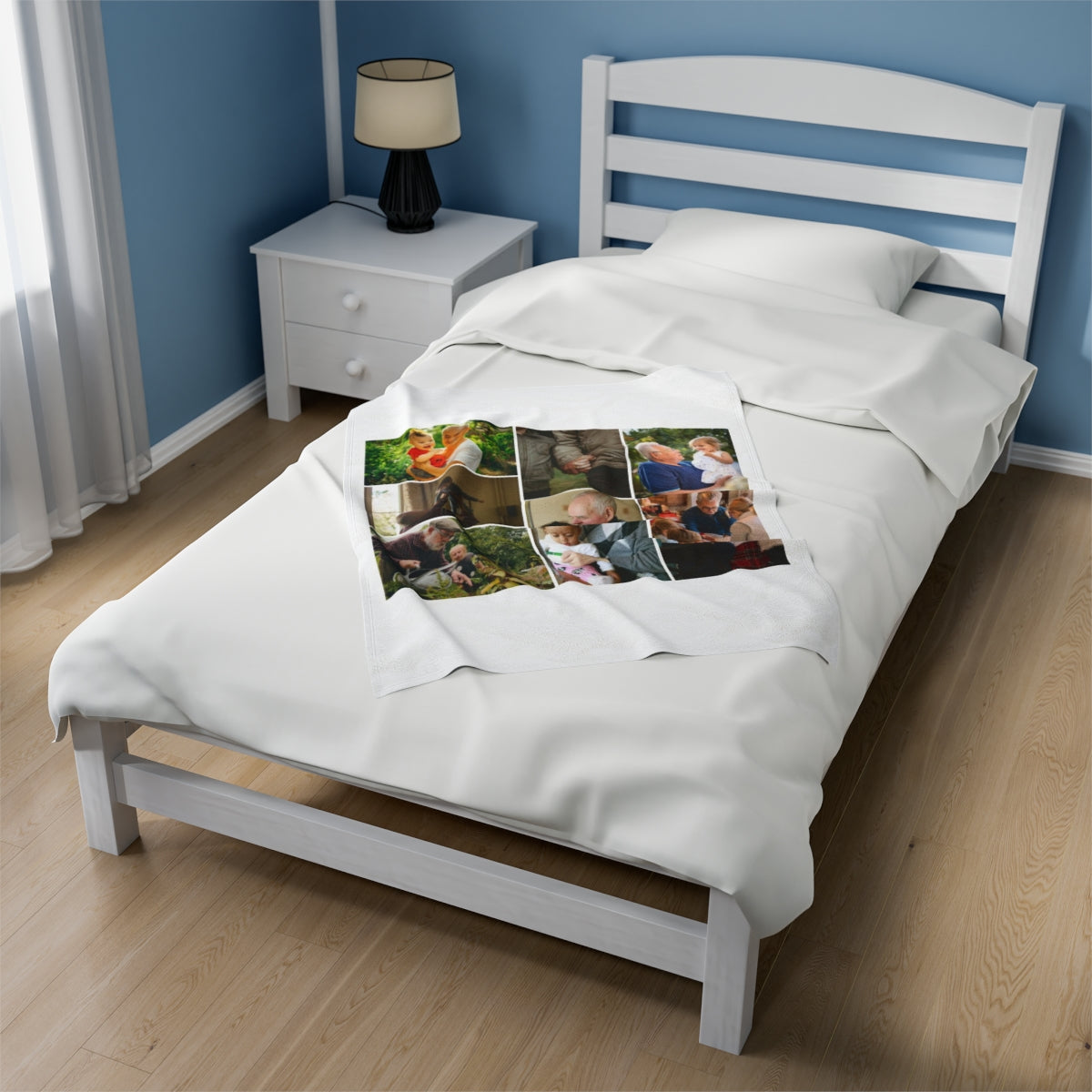 Personalized Grandparents Photo Blanket