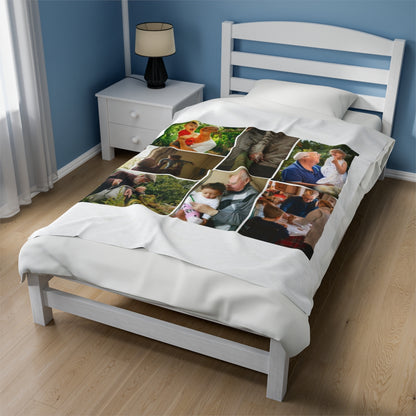 Personalized Grandparents Photo Blanket