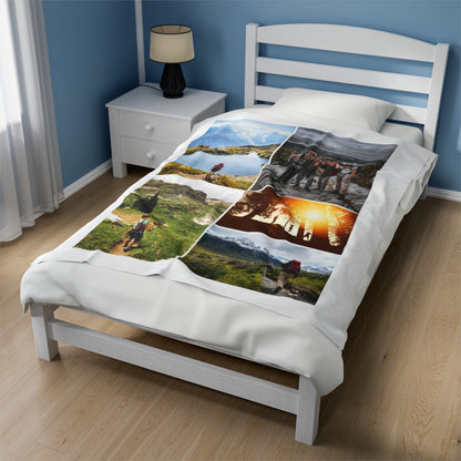 Custom Hiking Photo Blanket