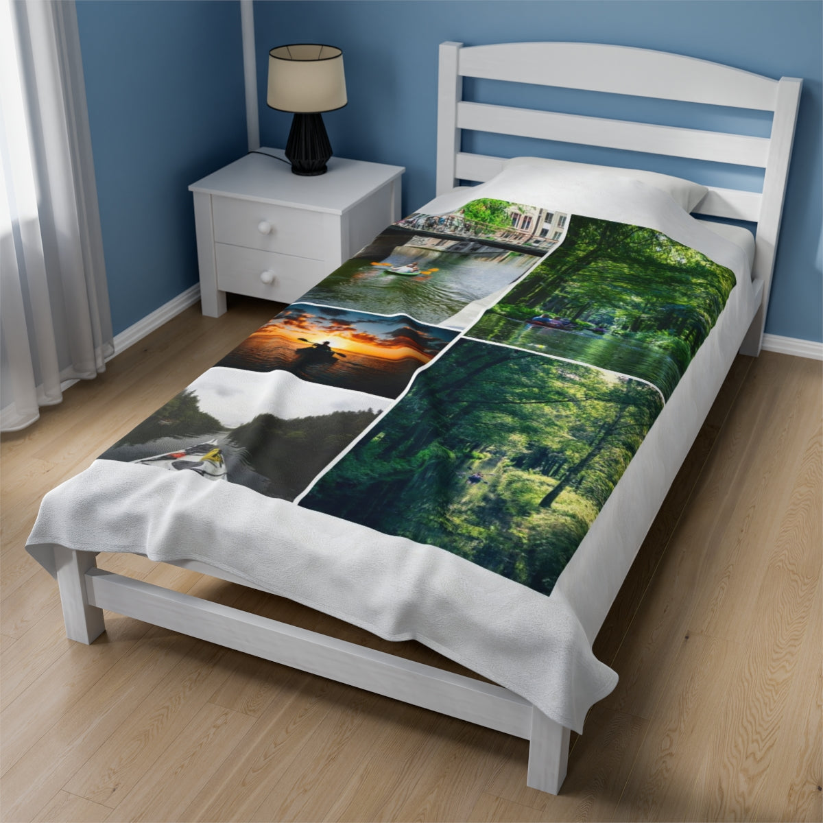 Personalized Kayaking Photo Blanket