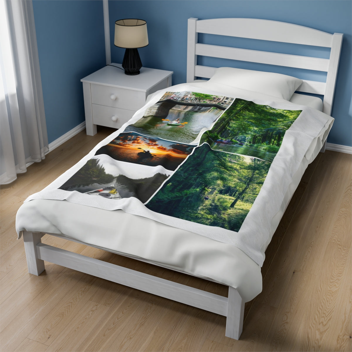 Personalized Kayaking Photo Blanket