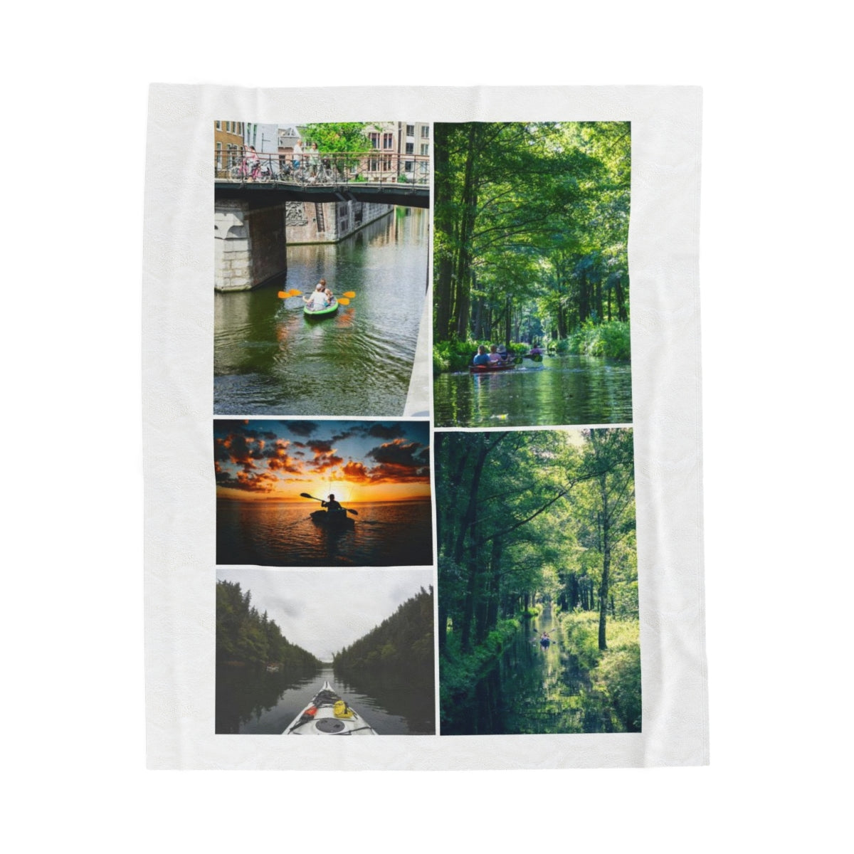 Personalized Kayaking Photo Blanket