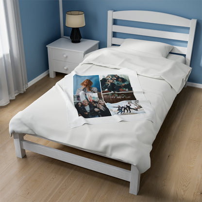 Personalized New Years Photo Blanket