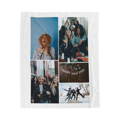 Personalized New Years Photo Blanket