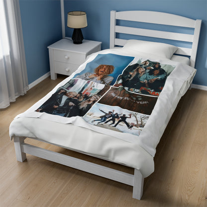 Personalized New Years Photo Blanket