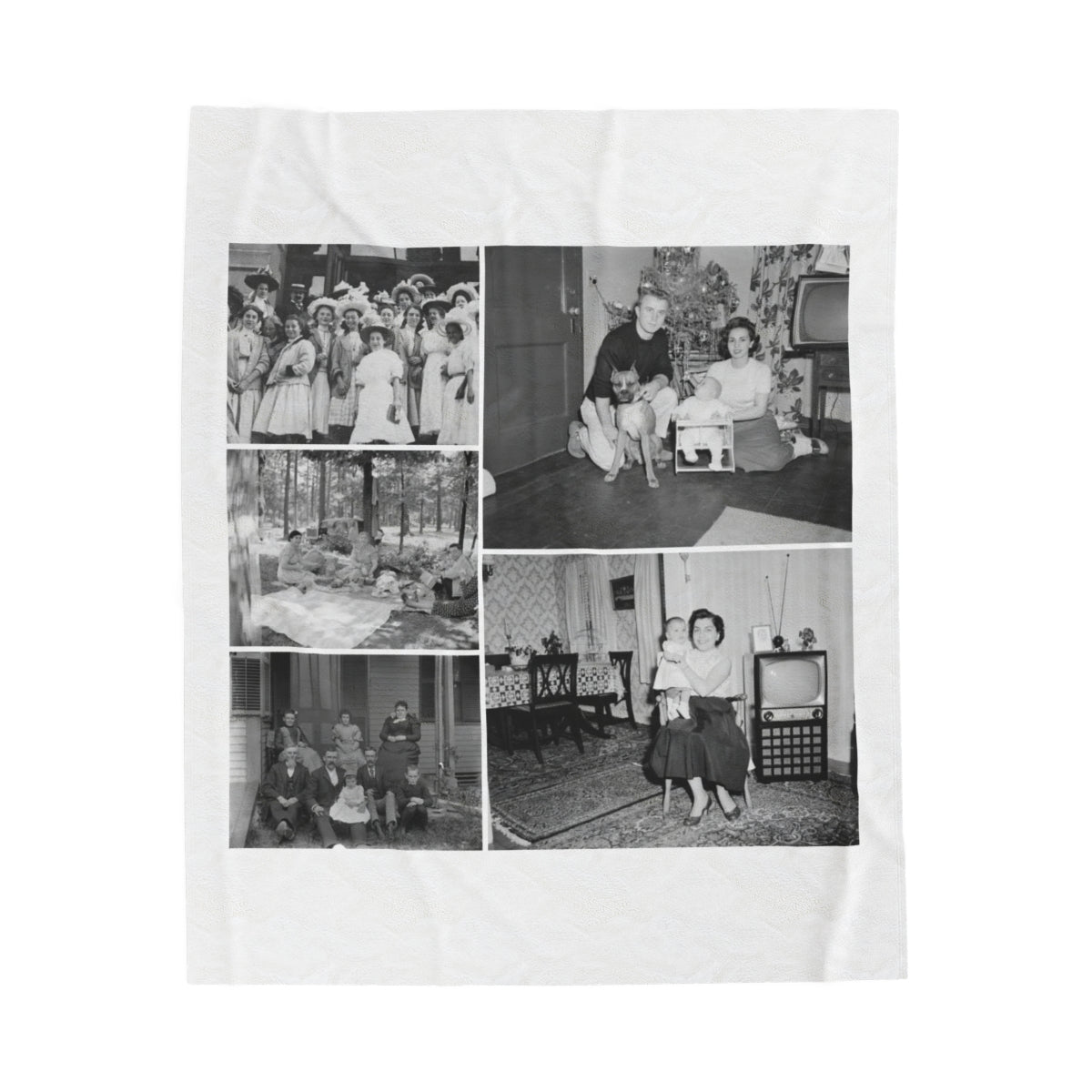 Custom Old Family Photos Blanket