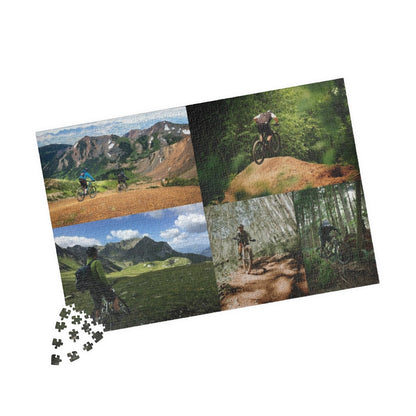 mountainbike puzzle Mountain Biking Photo Puzzle - Custom Mountain Biking Gift