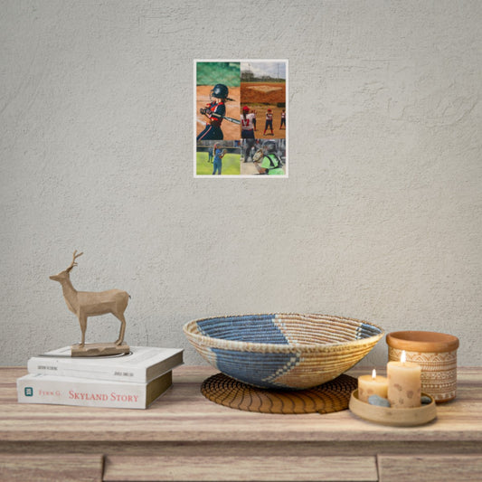 Personalized Softball Poster