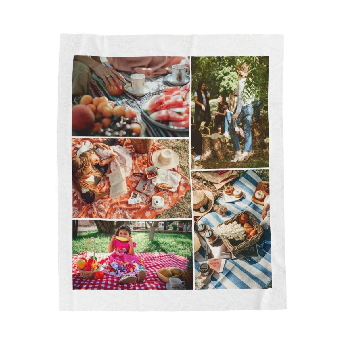 Custom Picnic Memories Photo Blanket