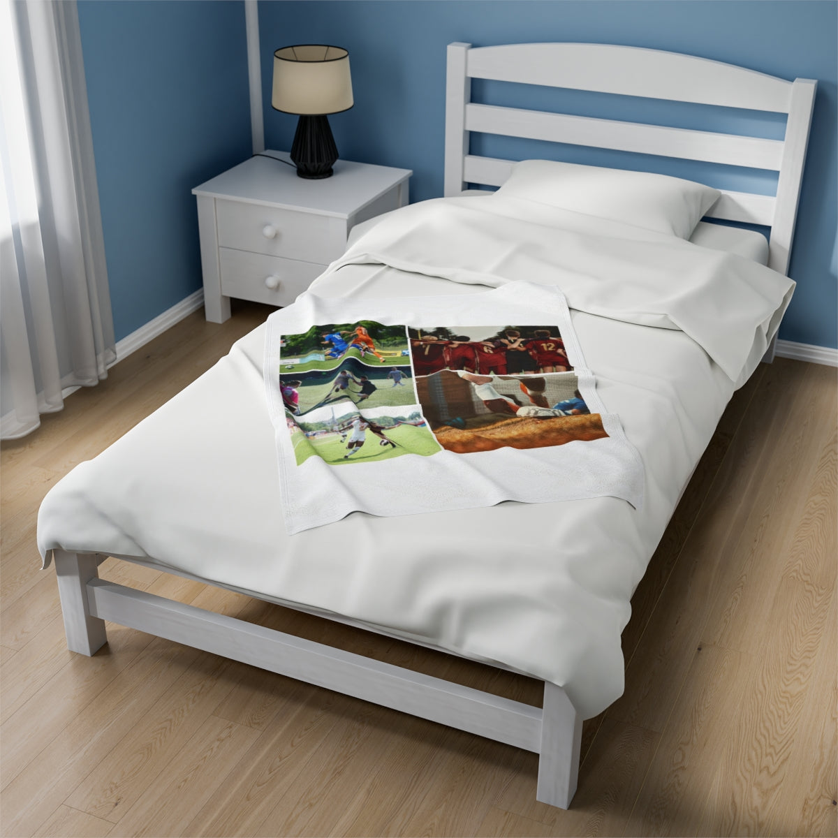 Custom Soccer Photo Blanket