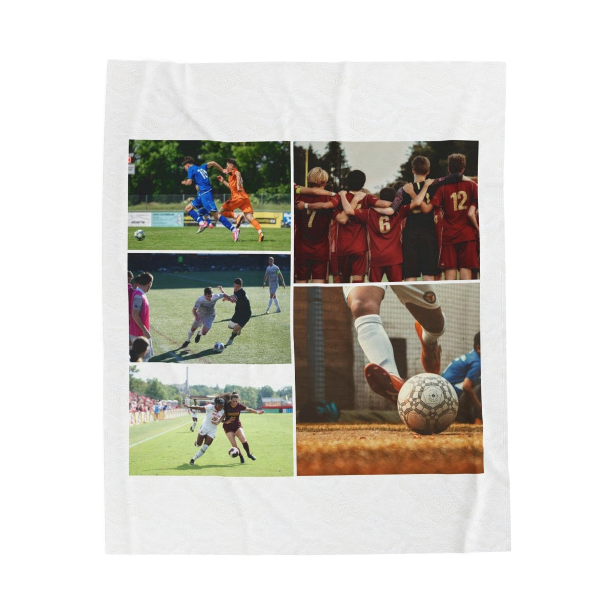 Custom Soccer Photo Blanket