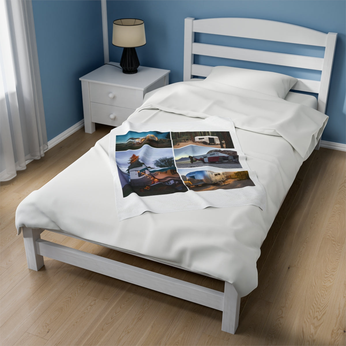 Custom Trailer Camping Photo Blanket