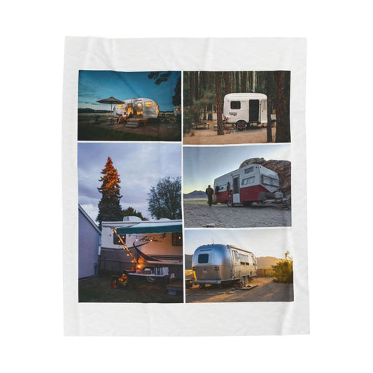 Custom Trailer Camping Photo Blanket