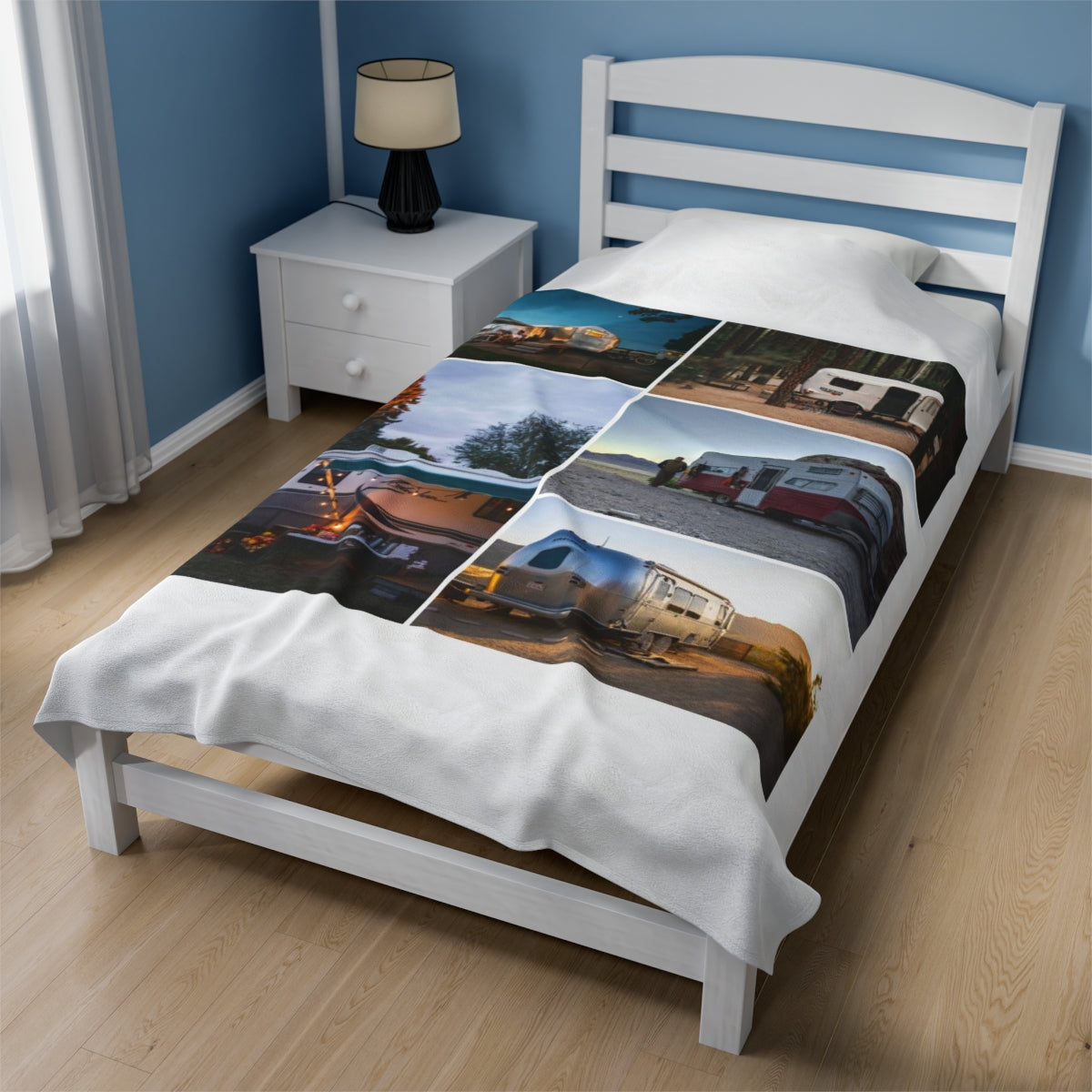 Custom Trailer Camping Photo Blanket