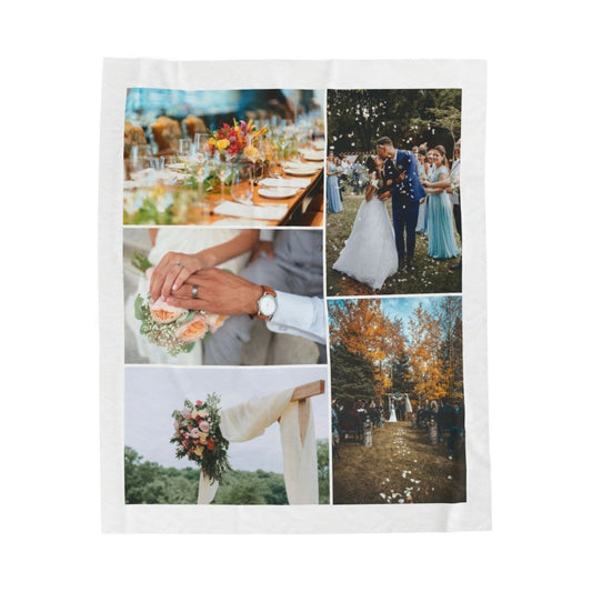 Personalized Wedding Photo Blanket