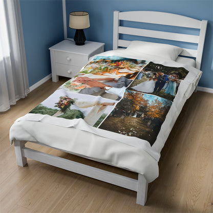 Personalized Wedding Photo Blanket