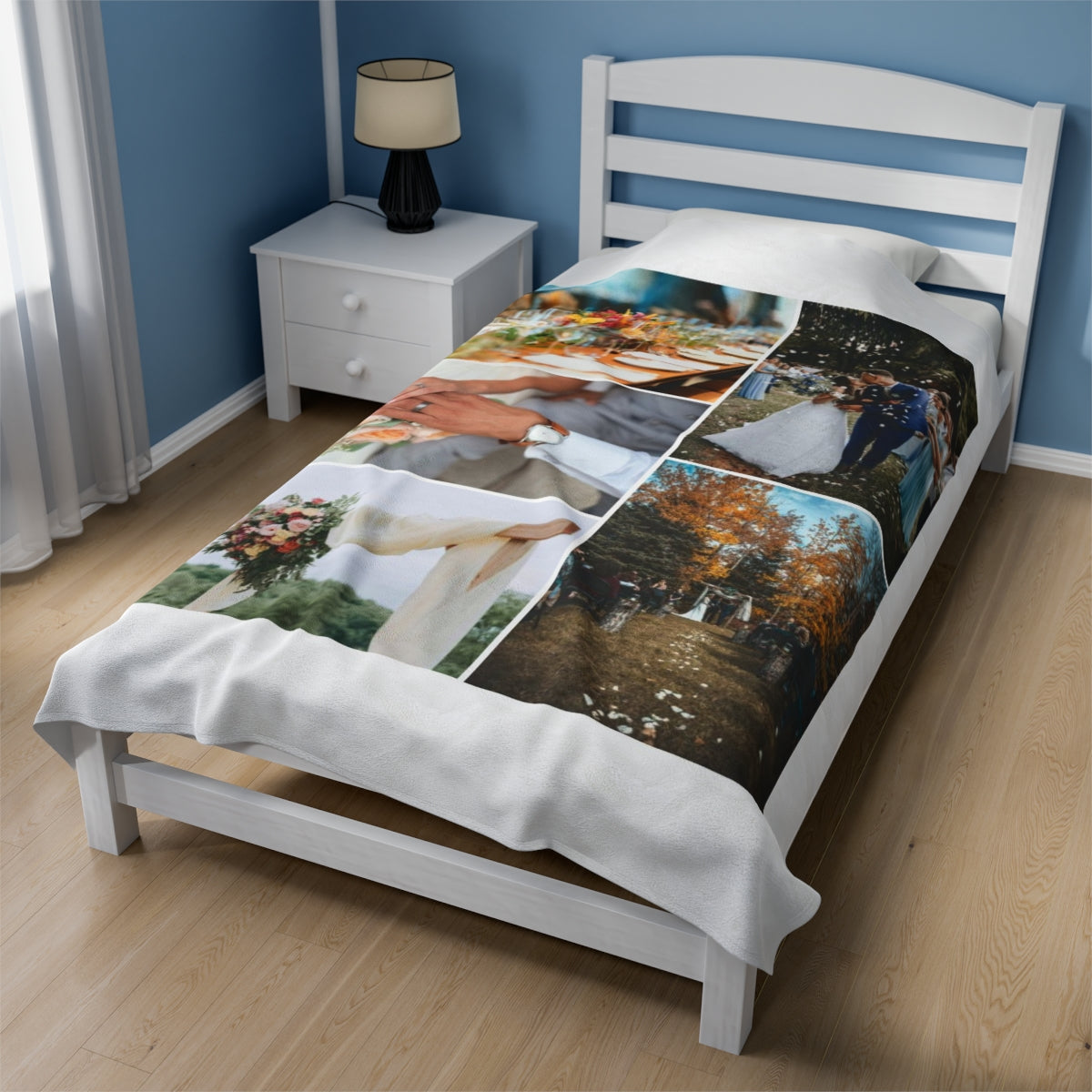 Personalized Wedding Photo Blanket